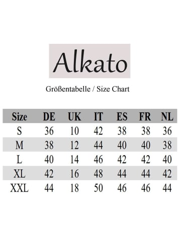 Alkato Alkato Damen Sport Shorts mit Hohem Bund in beige Modell 2
