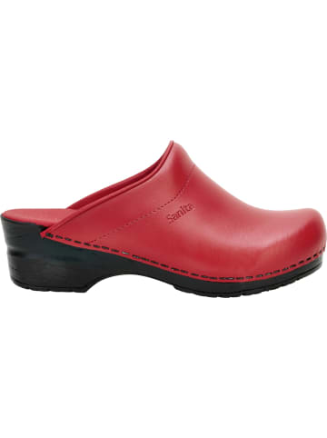 Sanita Comfortwear Clog "Original-Sonja Pu Open" in Rot