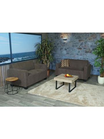 MCW Sofa-Garnitur 2x 2er Sofa Moncalieri, Braun