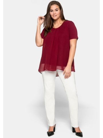 sheego Blusenshirt in rubinrot