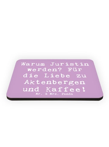 Mr. & Mrs. Panda Kühlschrankmagnet Spruch Juristin Liebe mit Spruch in Lavendeltraum