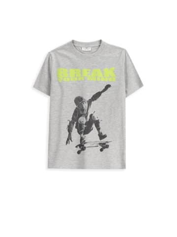 Coccodrillo T-Shirt mit kurzen Ärmeln in grau