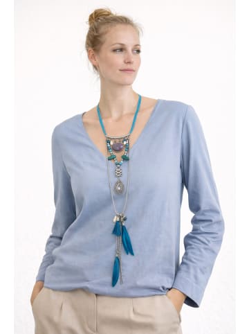 collezione alessandro Kurze Kette " Ida " in türkis