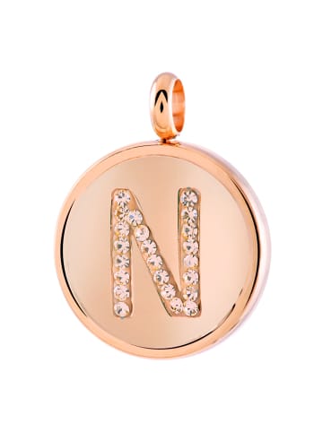 Lucardi Anhänger "Buchstabe N" Rund