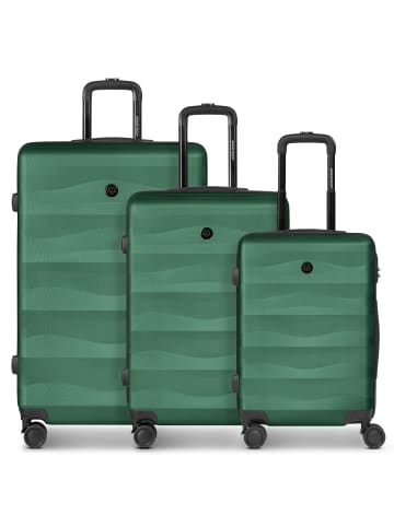 Smartbox Edition 03 4 Rollen Kofferset 3-teilig in dark-green