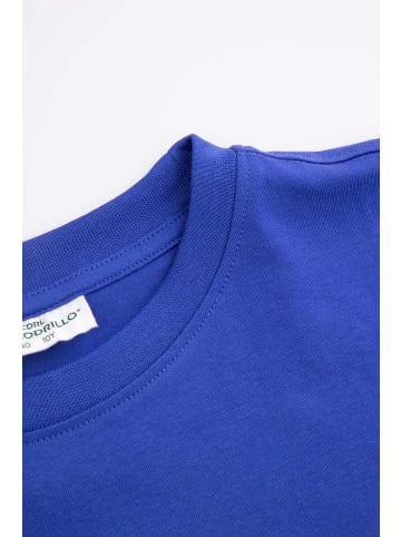 Coccodrillo T-Shirt mit kurzen Ärmeln in blau