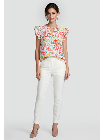 Usha Women Blouse in Multicolor White
