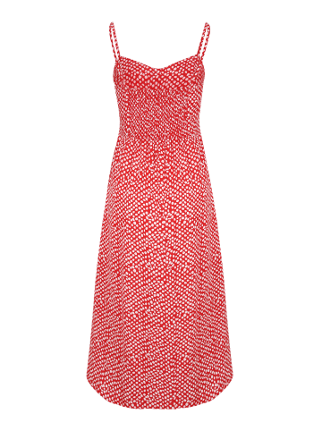 LASCANA Sommerkleid in rot-creme-bedruckt