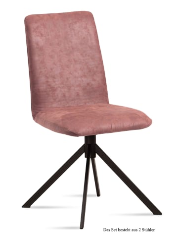 58 aufm Kessel ESSZIMMERSTUHL (2er-Set) Dredi 47x92x60 Schwarz/Natur