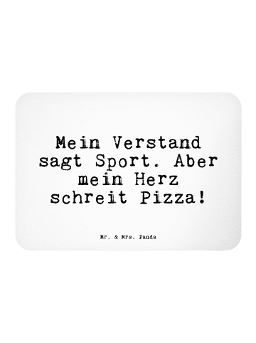 Mr. & Mrs. Panda Magnet Mein Verstand sagt Sport.... mit Spruch in Weiß
