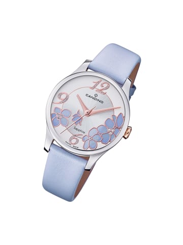 Candino Analog-Armbanduhr Candino Elegance lila, flieder mittel (ca. 33,5mm)
