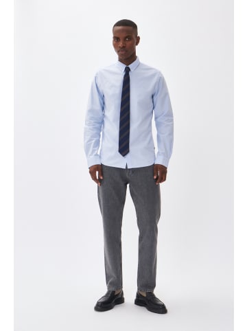 Matinique Langarm - Hemd MAtrostol Gerade Passform in Chambray Blue