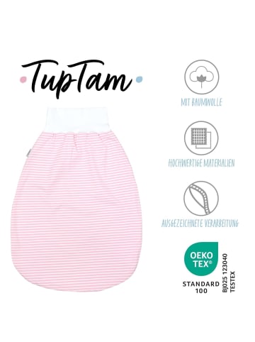 TupTam Baby Strampelsack mit breitem Bund Unwattiert in hellrosa