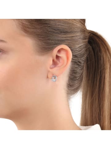 Amor Ohrstecker Silber 925, rhodiniert in Silber