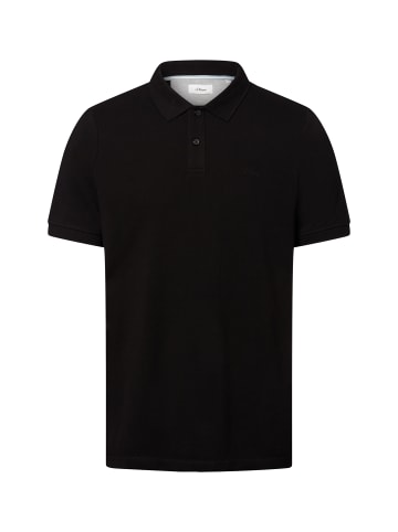 s.Oliver Poloshirt in schwarz