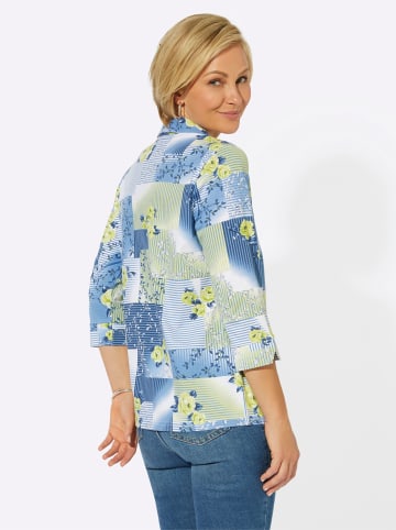 WITT WEIDEN Shirt in pistazie-mittelblau-bedruckt