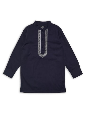 Threadboys Langarmhemd TBB Woven Eid Braden in Navy