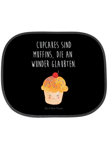 Mr. & Mrs. Panda Sonnenschutz Auto Cupcake mit Spruch in Schwarz