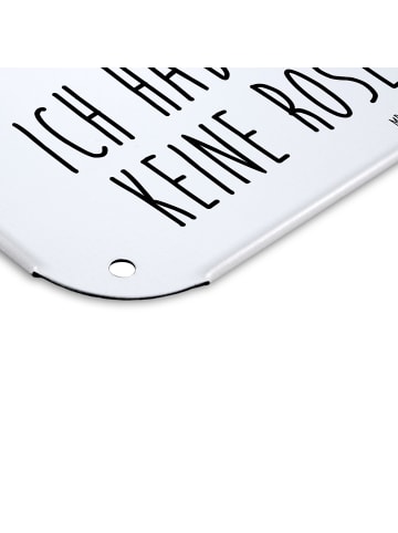 Mr. & Mrs. Panda Wandbild Einhorn Dame mit Spruch in Weiß