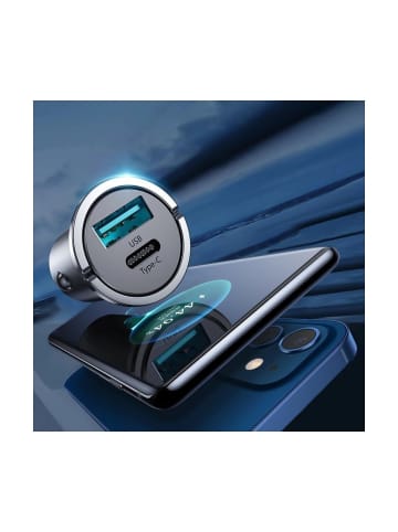 Wisam Schnelles USB Typ C / USB Autoladegerät 45W 5A Power Delivery Quick Charge 3.0