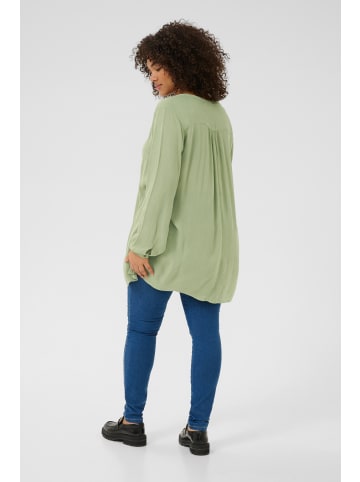 KAFFE curve Langarm-Bluse KCami Regular fit in Oil Green