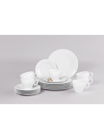 Seltmann Weiden 18-tlg. Kaffeeservice Trio Weiß in in weiß