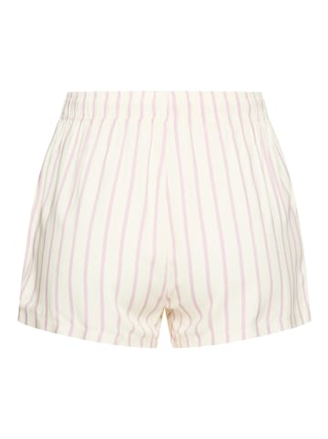 LASCANA Schlafshorts in ecru gestreift