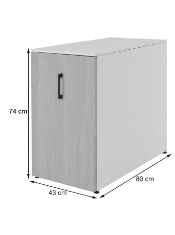 MCW Aktenschrank Q27, Dunkelgrau