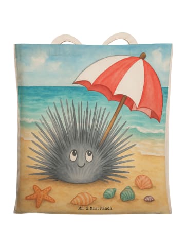 Mr. & Mrs. Panda Stoffbeutel Seeigel Design ohne Spruch in Weiß