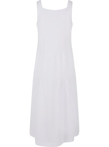 Urban Classics Urban Classics Damen Girls 7/8 Length Valance Summer Dress in white