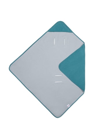 Makian Einschlagdecke leichte Jerseydecke in gruen,blau