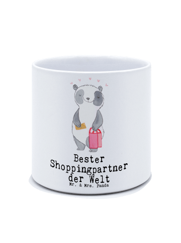 Mr. & Mrs. Panda Großer Übertopf Panda Bester Shoppingpartner de... in Weiß