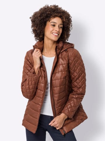 Sieh an! Steppjacke in rotbraun