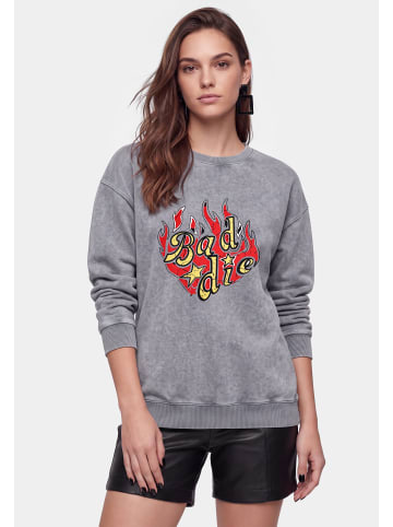 myMo ROCKS Women Sweatshirt in Dark Grey