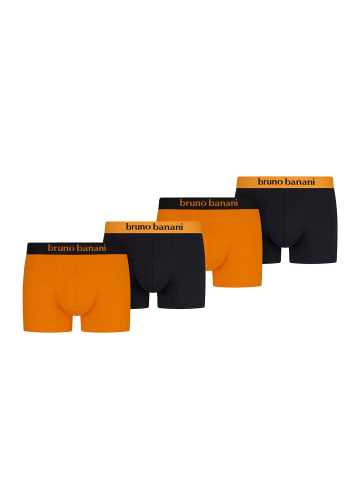 Bruno Banani Retro Short / Pant Flowing in Orange / schwarz