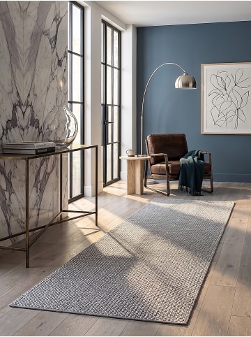 KADIMA DESIGN Läufer Uni pflegeleicht Wohnzimmer Schlafzimmer Flur Esszimmer in Grau