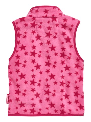 Playshoes Fleece-Weste Sterne in Pink