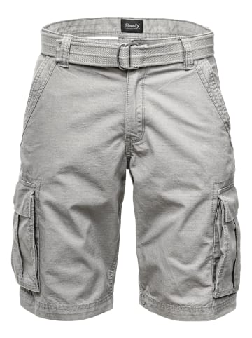 REPUBLIX Shorts inkl. Gürtel RONY in Hellgrau