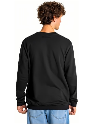 Reell Sweatjacke "Staple Terry Crewneck" in Schwarz
