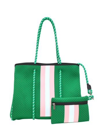 NAEMI Damen Handtasche in Grün Mehrfarbig