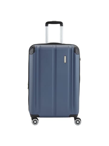 travelite City - 4-Rollen-Trolley erw. M 68 cm in marine