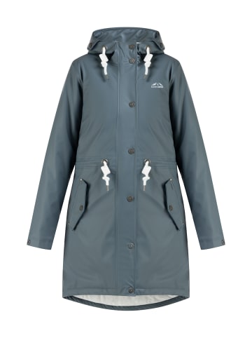 ICEBOUND Damen Wattierter Regenmantel in Blaugrau