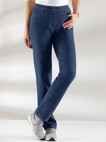 Sieh an! Schlupfjeans in blue-stone-washed