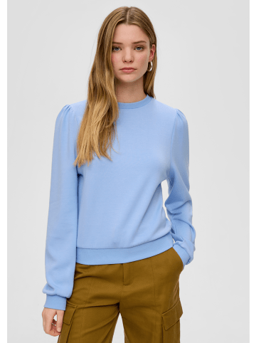 QS Sweatshirt langarm in Blau