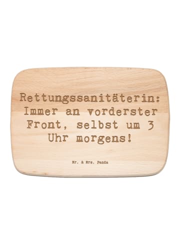 Mr. & Mrs. Panda Schneidebrett Holz Spruch Rettungssanitäterin M... in Transparent