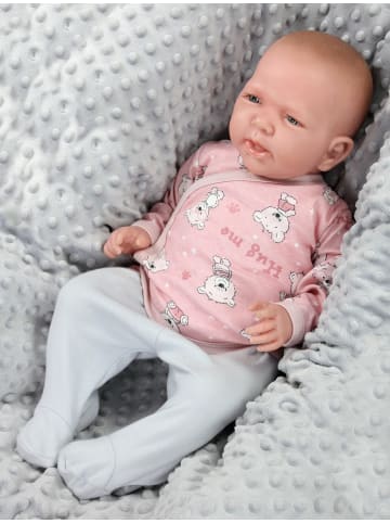 TupTam Baby Mädchen Langarm Wickelshirt 5er Set in rosa/gelb