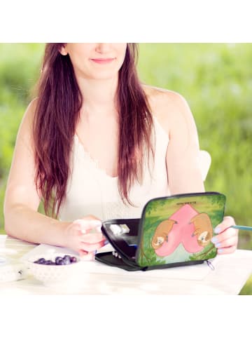 Mr. & Mrs. Panda Menschrmäppchen Faultiere Herz Design ohne Sp... in Weiß