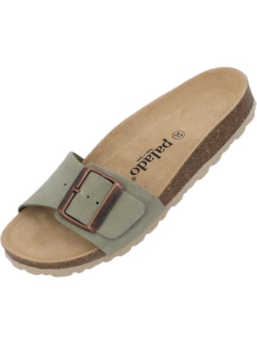 Palado Pantoletten Malta EGS Velours Premium Leather in Salbei