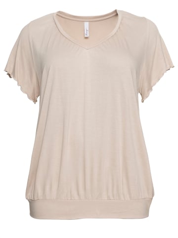 sheego T-Shirt in beige