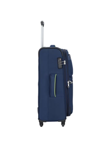 D&N Travel Line 6704 4-Rollen Kofferset 3tlg. in blau